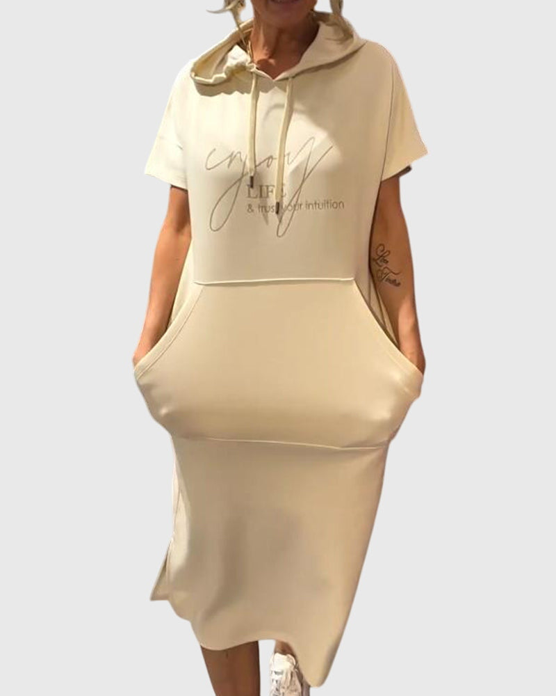 Marlowe™ | Luźna Sukienka z Kapturem
