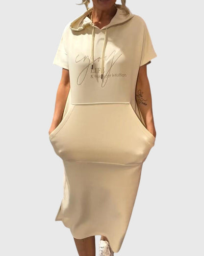 Marlowe™ | Luźna Sukienka z Kapturem