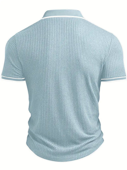 Śniegomir – Eleganckie polo z kontrastowym kołnierzykiem