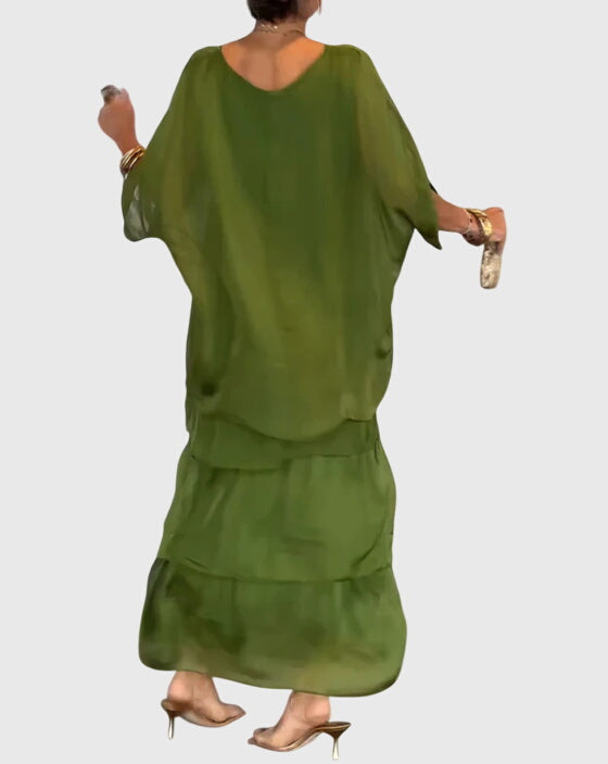 Susan™ | Długa i Jasna Elegancka Sukienka