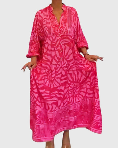 Mckinley™ | Maxi Sukienka z Eleganckim Wzorem